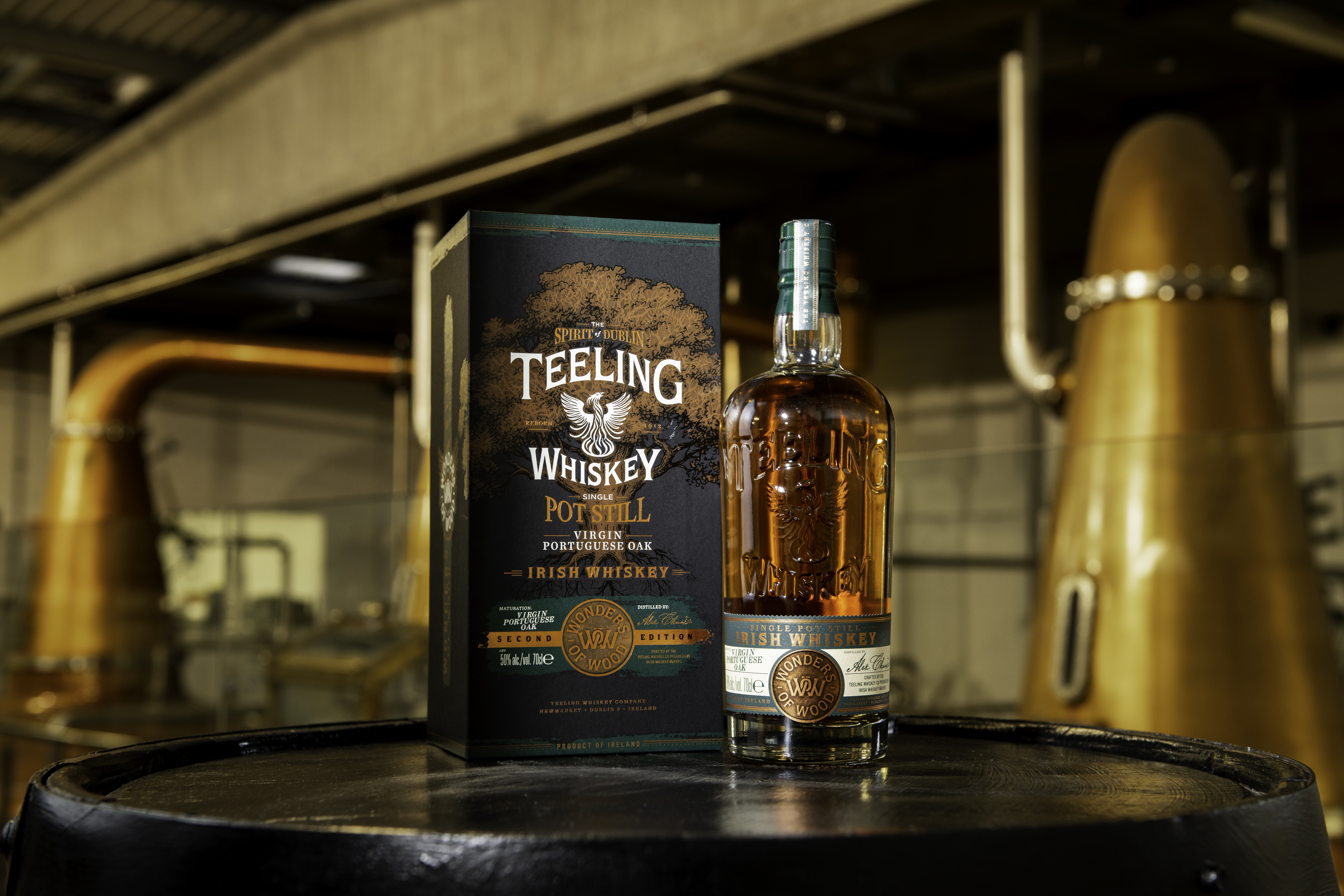 teeling Whiskey Wonders of Wood Single Pot Still Whiskey Series 2 aged in Virgin Portuguese Oak